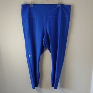 Under Armour Blue Leggings with Elastic Waistband and Compression Fit